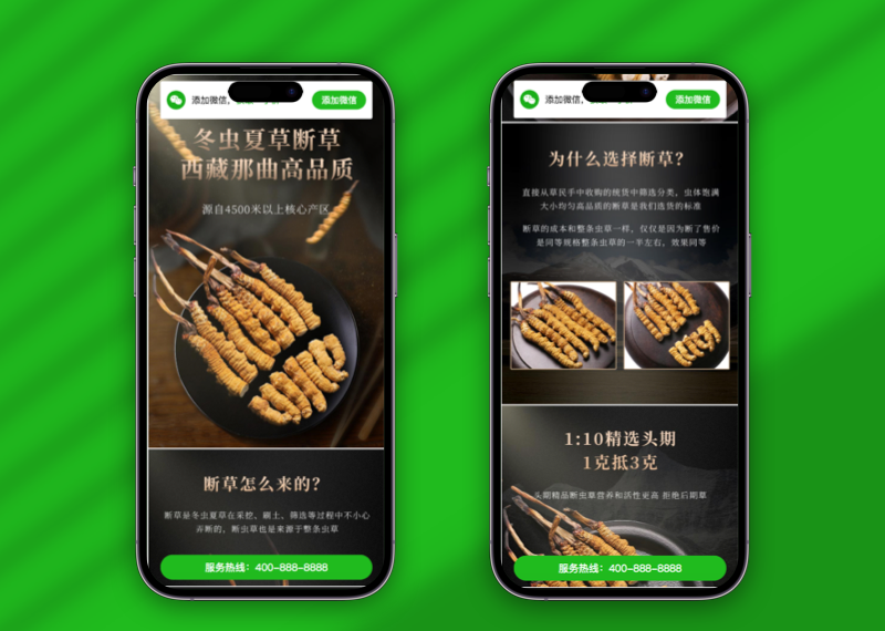 (独立手机版)营销推广落地页pbootcms模板 落地页单页网站源码下载