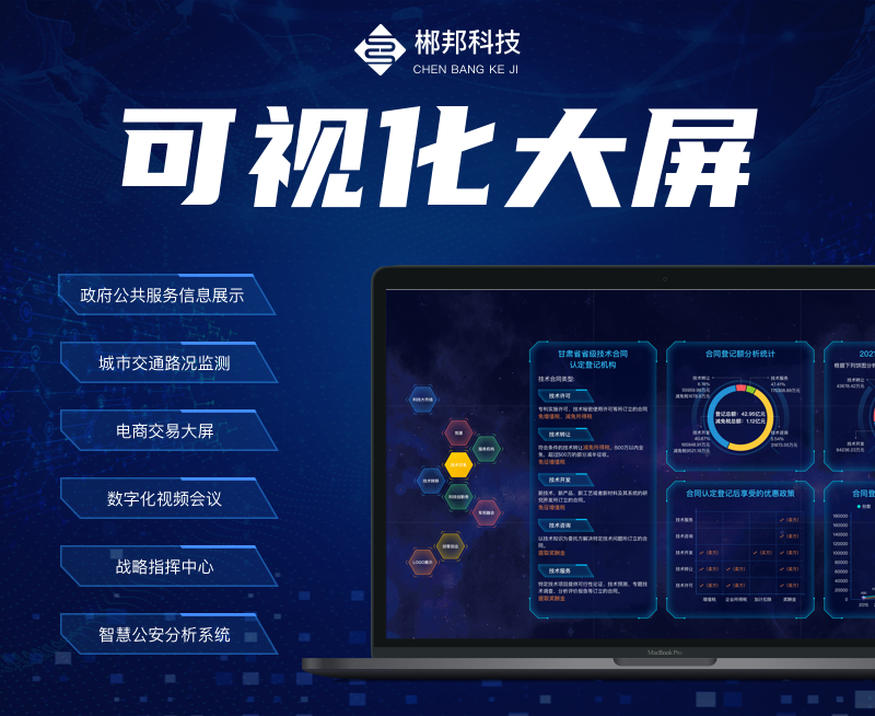 数据可视化/大屏可视化/智能智慧大屏UI设计定制开发